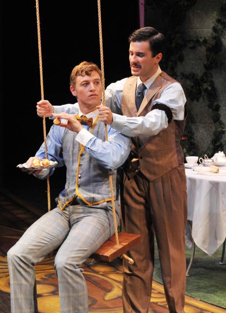 Those naughty muffin-loving boys: Hunter Paul as Algernon(l), Andi Dema as Jack (r)