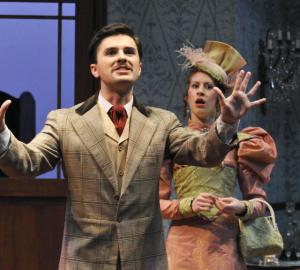 Andi Dema as Jack courts Renee Lawrence as Gwendolyn