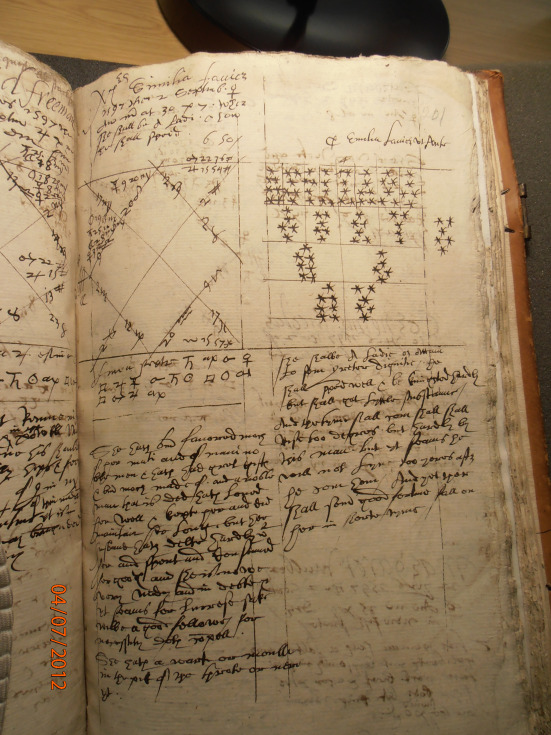 A page from Simon Forman's casebooks