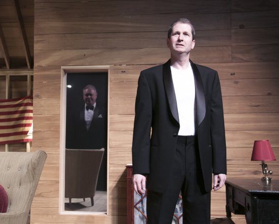 John S. Davies (in mirror); Stan Graner (foreground)