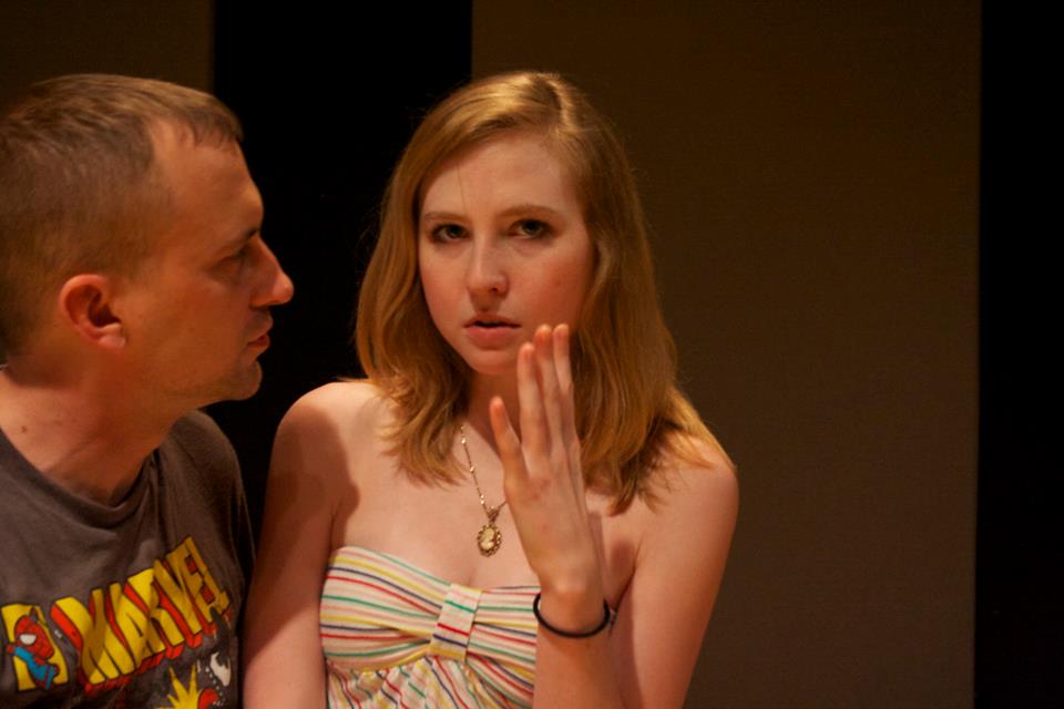 Rehearsal shot: Jeff Swearingen, Mikaela Krantz