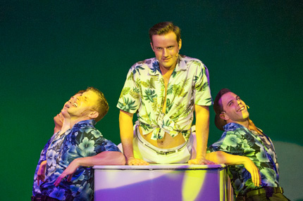 Alex Ross, center, with 