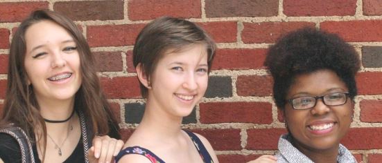 "Dangerous Things On Dark Nights" (l to r) Isabella Montague, Maya Pearson, Alexandria Lofton.