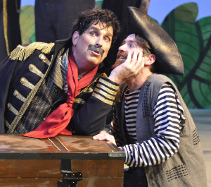 PATS. Jonathan Beck Reed as Black Stache and Matthew Alvin Brown as Smee