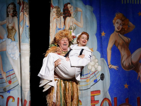 Janelle Lutz in South Pacific at Lyric Stage with Sonny Franks